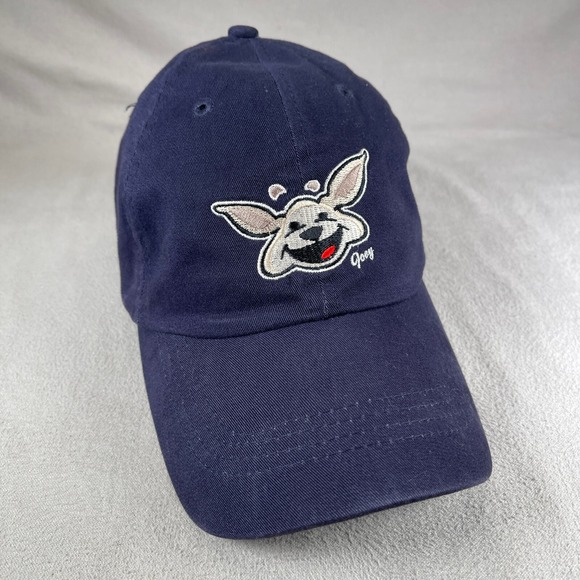 Joey Hat Men‎ OS Blue Strapback Baseball Cap Embroidered Little Joey Kangaroo - Picture 1 of 11
